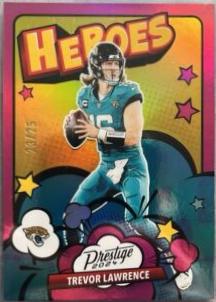 Trevor Lawrence [Pink Xtra Points] #5 Football Cards 2024 Panini Prestige Heroes