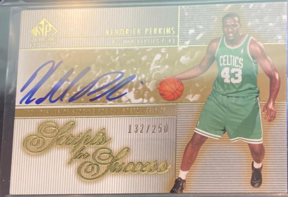 Kendrick Perkins #SS-KP Basketball Cards 2004 SP Signature Scripts for Success