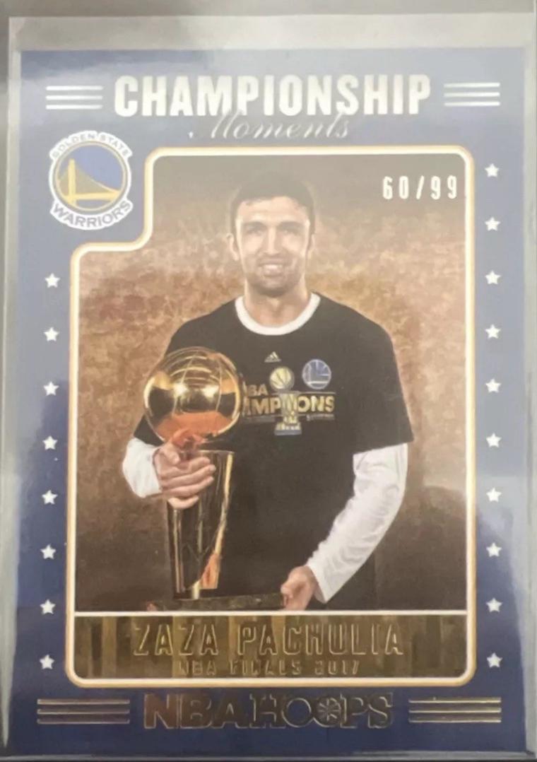 Zaza Pachulia #5 Basketball Cards 2017 Panini Hoops Championship Moments