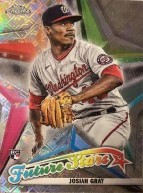 Josiah Gray #FS-15 Baseball Cards 2022 Topps Chrome Logofractor Future Stars