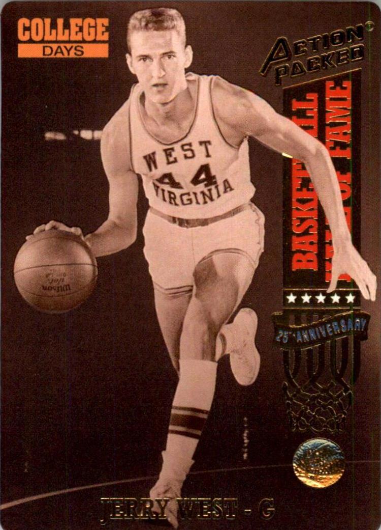 Jerry West #77 Basketball Cards 1993 Action Packed Hall of Fame