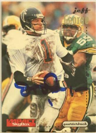 Jeff George #7 Football Cards 1996 Skybox Impact