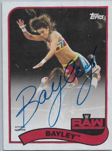 Bayley, EXCH #A-BA Wrestling Cards 2018 Topps WWE Heritage Autographs