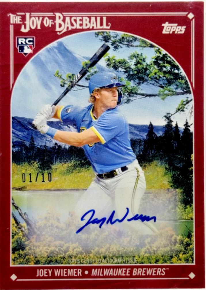 Joey Wiemer [Autograph Alizarin Crimson] #21