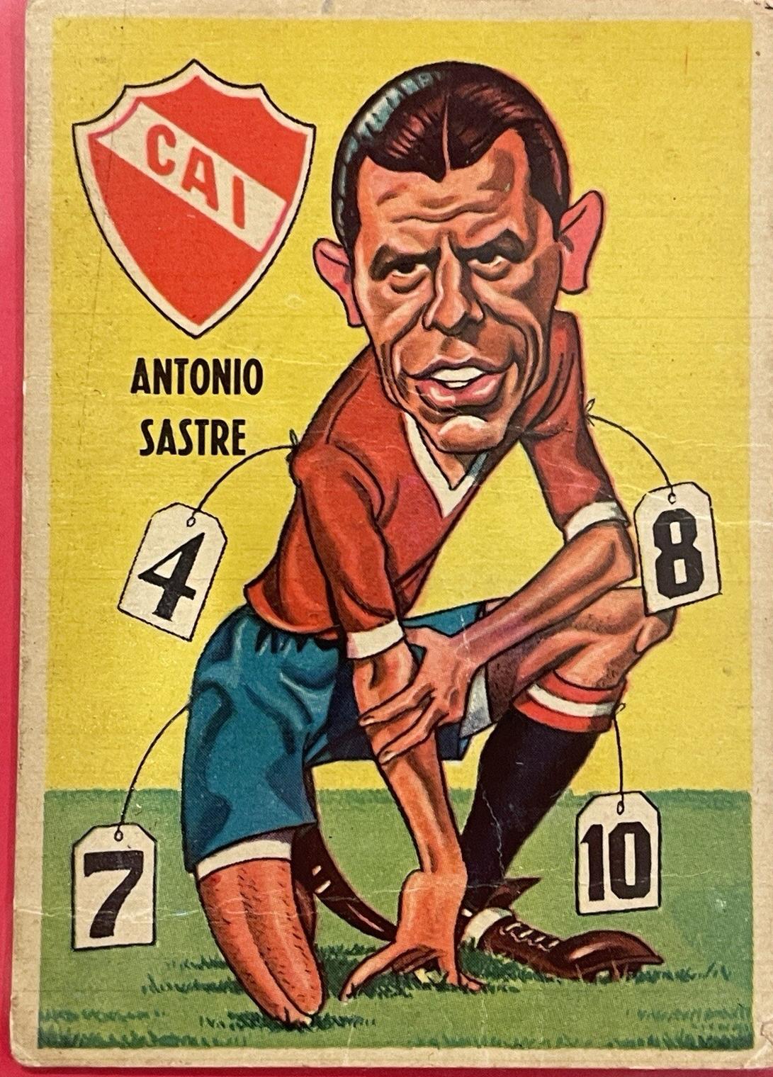 Antonio Sastre #17 1967 Figuritas Sport Soccer