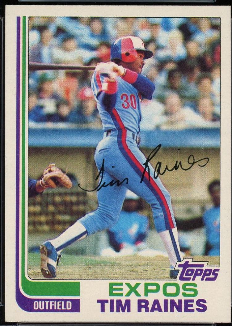 Tim Raines #70 Baseball Cards 1982 Topps