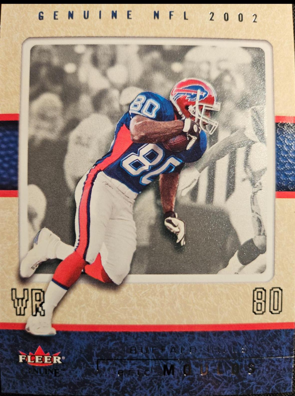 Eric Moulds #6 Football Cards 2002 Fleer Genuine