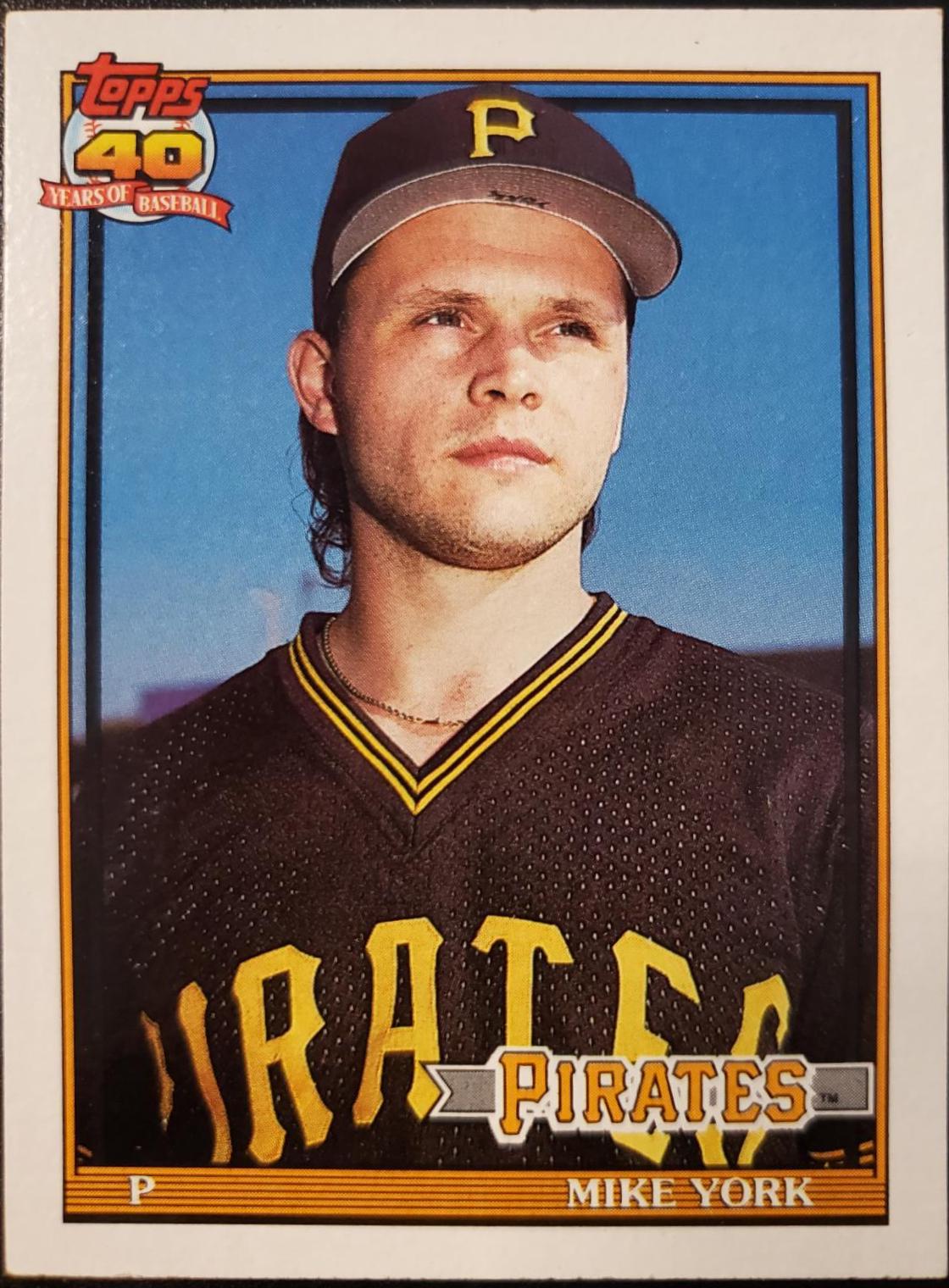 Mike York #508 Baseball Cards 1991 Topps