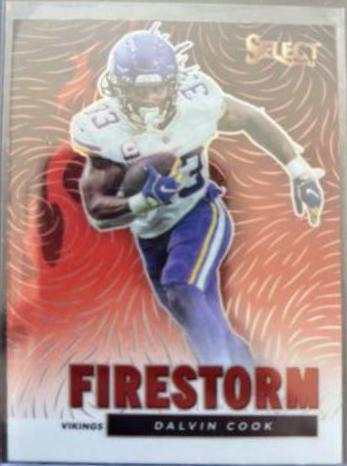 Dalvin Cook #FS-11 Football Cards 2021 Panini Select Firestorm