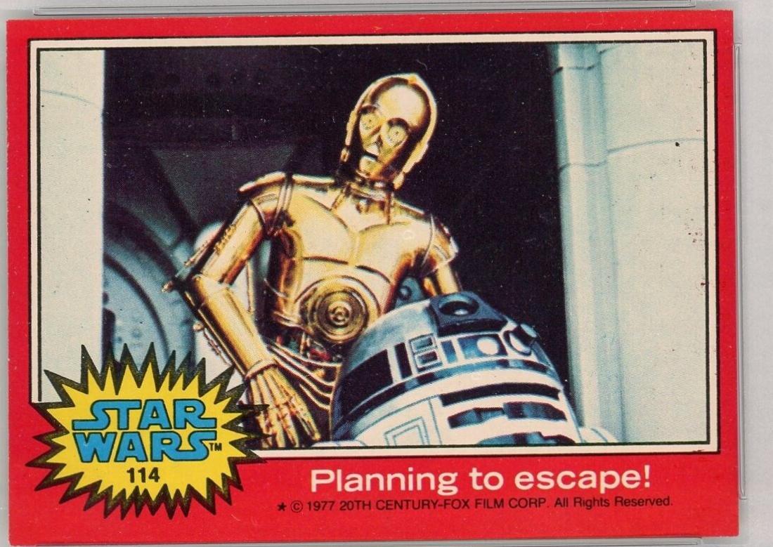 Planning to escape! #114 1977 Topps Star Wars