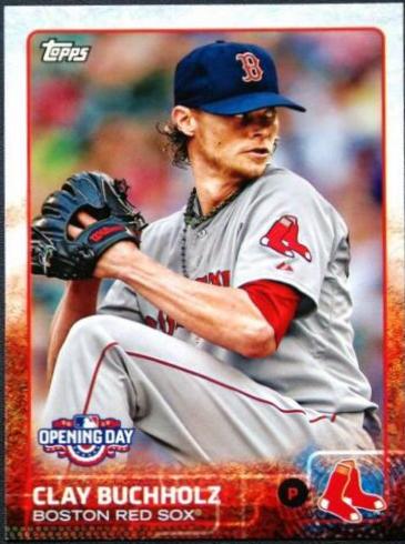 Clay Buchholz #36 Baseball Cards 2015 Topps Opening Day