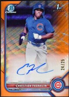 Christian Franklin [Orange Shimmer Refractor] #CPA-CF