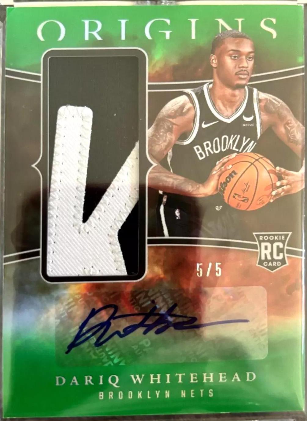Dariq Whitehead #RJA-DAR 2023 Panini Origins Basketball
