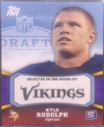 Kyle Rudolph #112 Football Cards 2011 Topps Rising Rookies