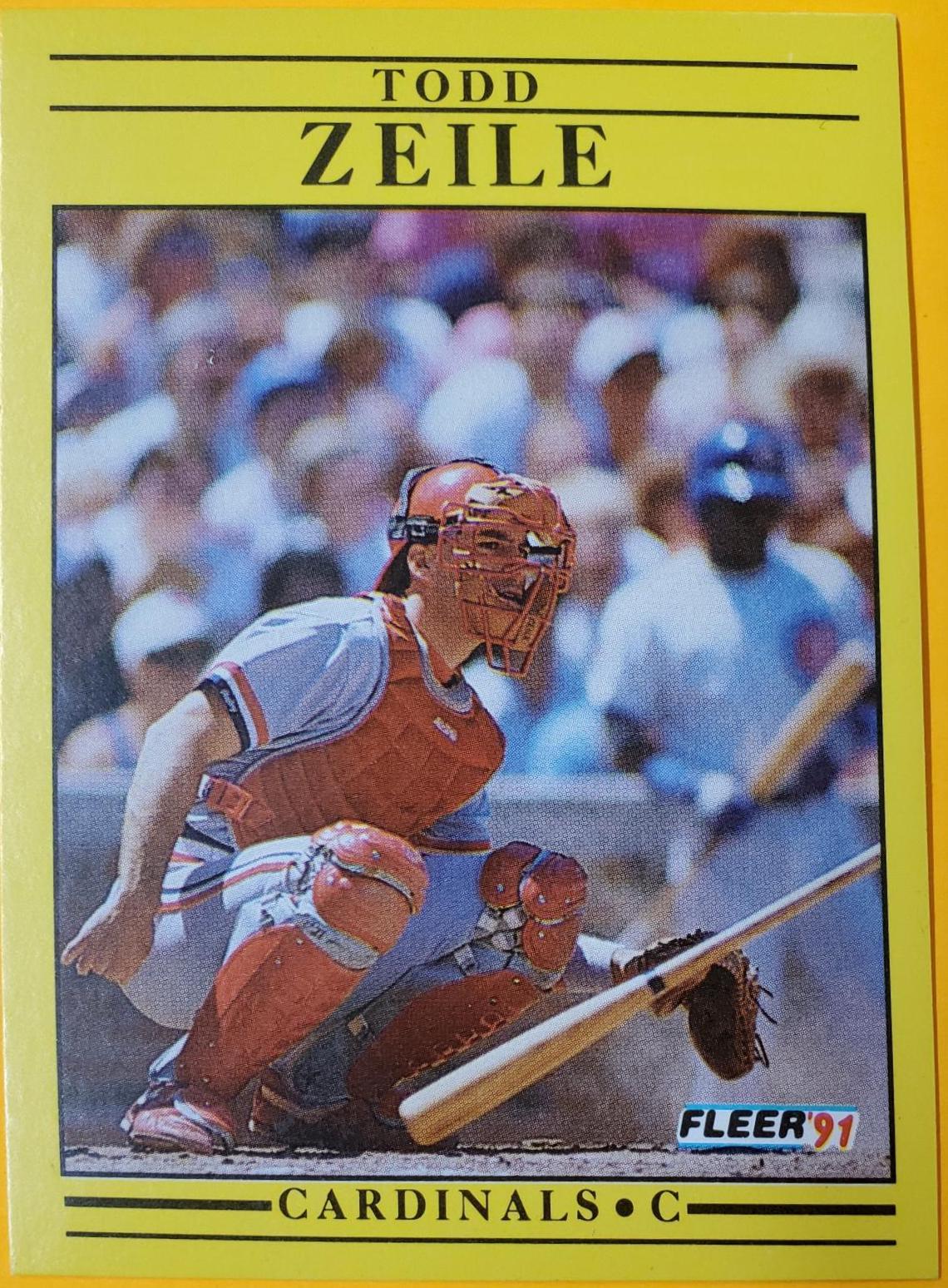 Todd Zeile #654 Baseball Cards 1991 Fleer