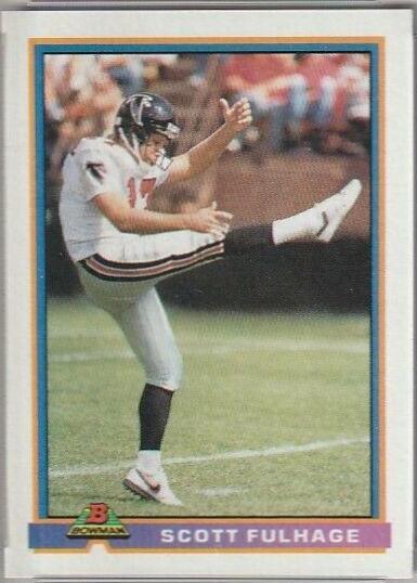 Scott Fulhage #20 Football Cards 1991 Bowman