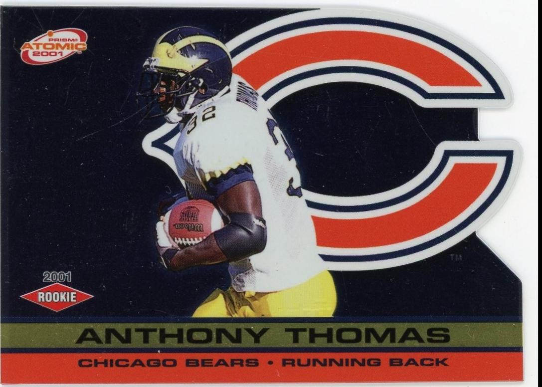 Anthony Thomas #160 2001 Pacific Prism Atomic Football