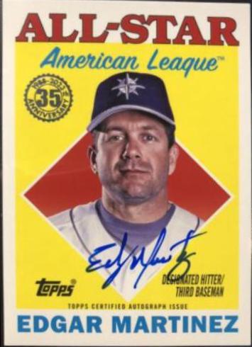 Edgar Martinez #88ASA-EM 2023 Topps 1988 Topps Baseball All-Star Autographs