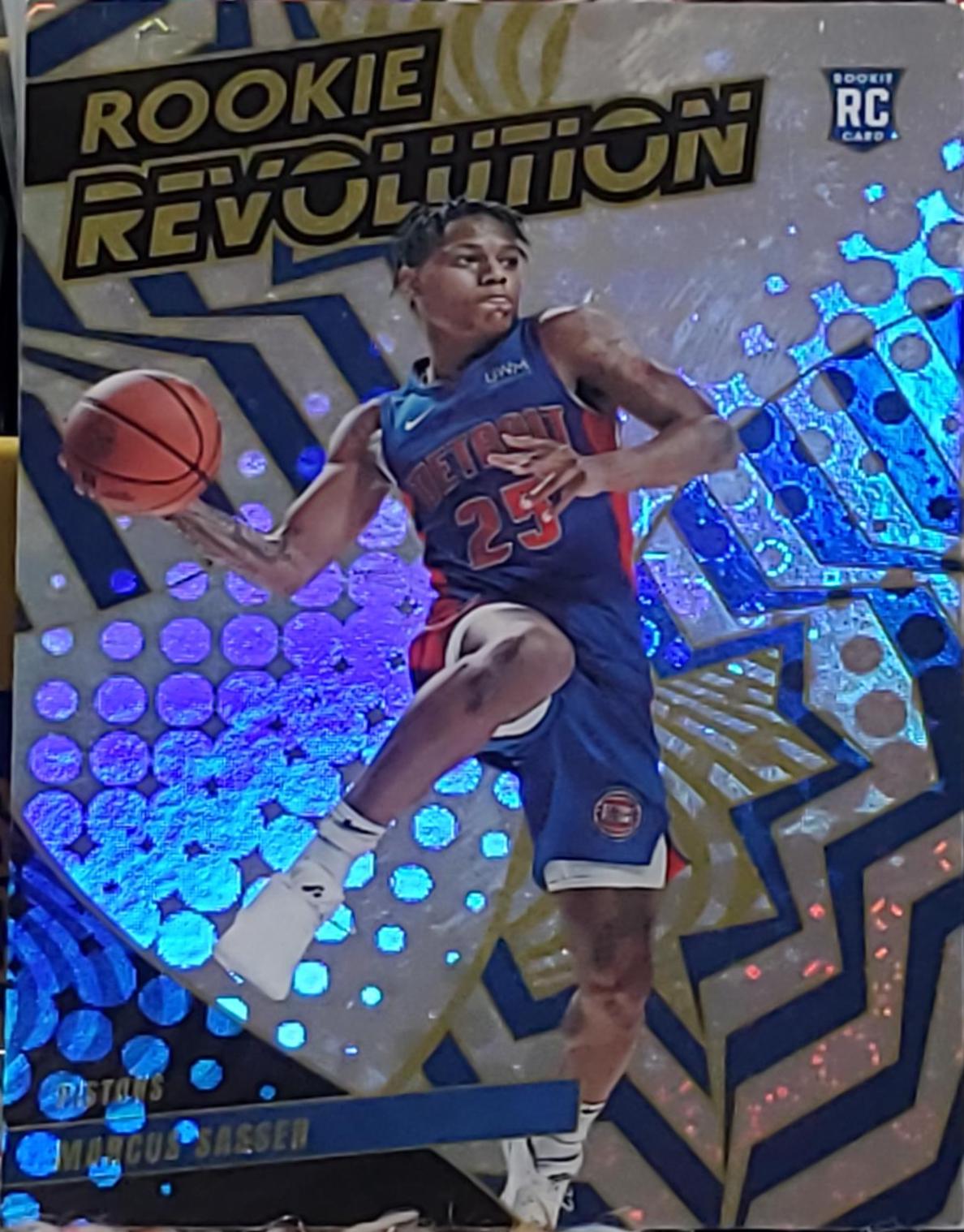 Marcus Sasser #7 Basketball Cards 2023 Panini Revolution Rookie Revolution