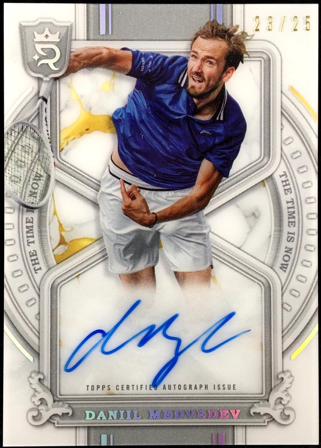Daniil Medvedev #TN-DM Tennis Cards 2024 Topps Royalty The Time Is Now Autograph