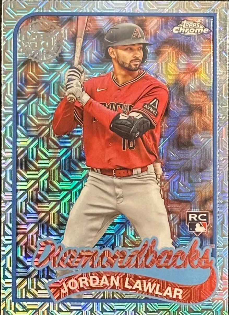 Jordan Lawlar #T89C-100 Baseball Cards 2024 Topps 1989 Chrome Silver Pack