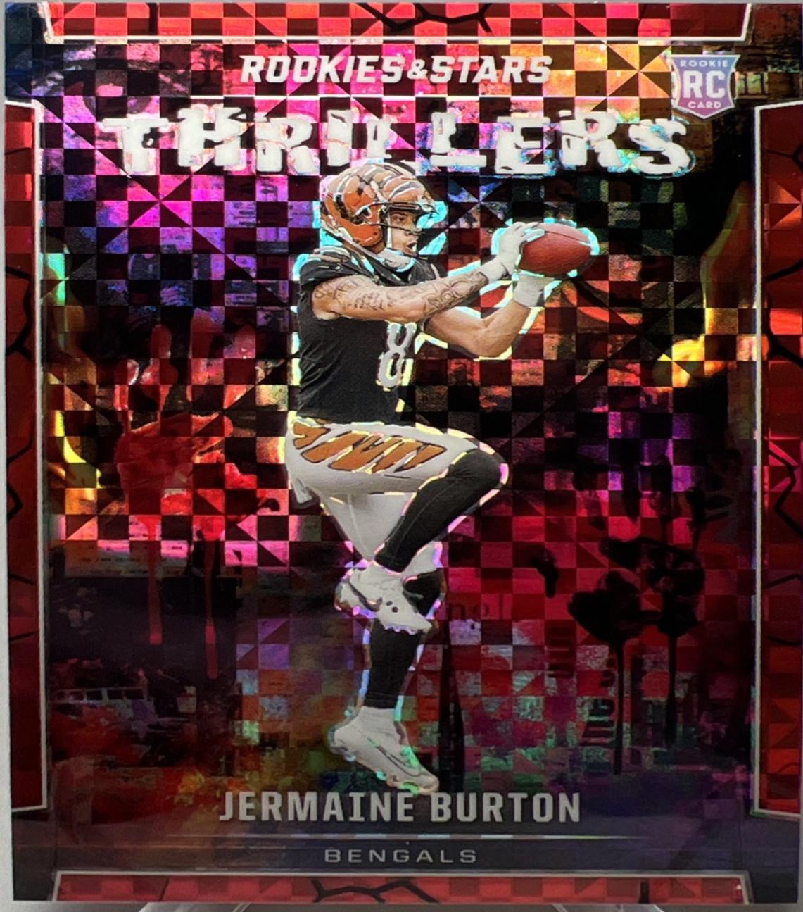 Jermaine Burton [Red Plaid] #T-JBN