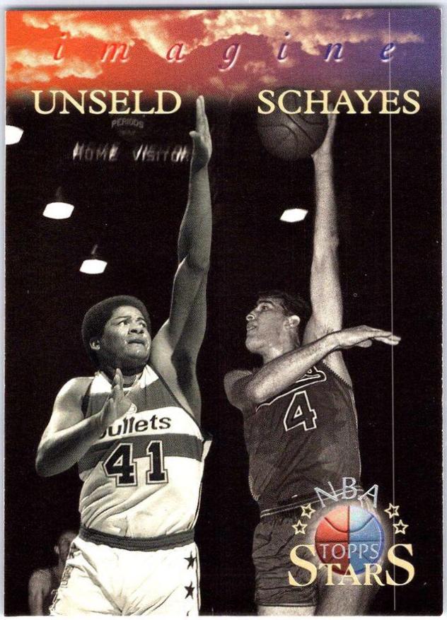 Wes Unseld / Dolph Schayes #I-21 Basketball Cards 1996 Topps Stars Imagine