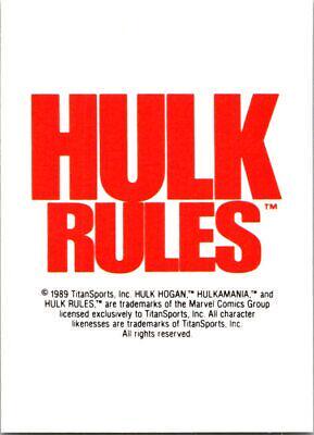 Hulk Rules #157 Wrestling Cards 1989 Classic WWF