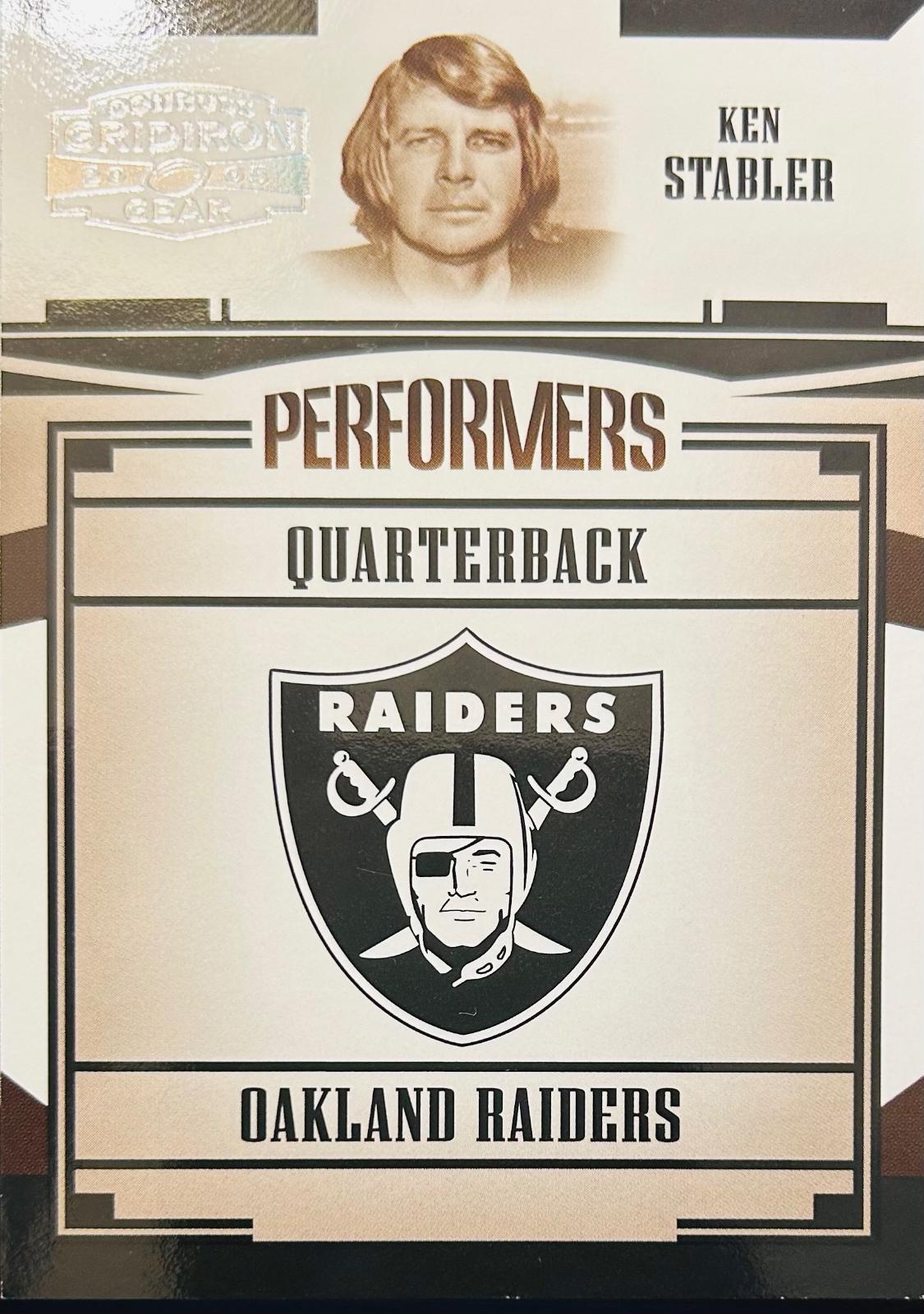 Ken Stabler #P-29 2005 Panini Donruss Gridiron Gear Football