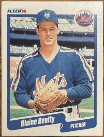 Blaine Beatty #197 Baseball Cards 1990 Fleer