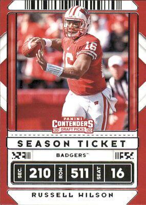 Russell Wilson #87 2020 Panini Contenders Draft Picks Football