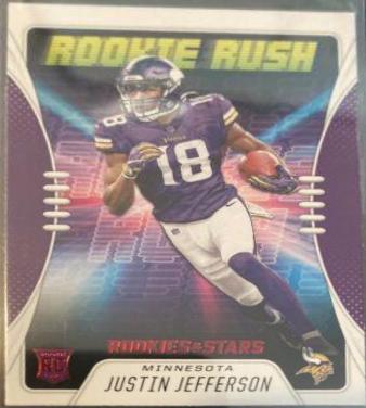 Justin Jefferson #RR-17 Football Cards 2020 Panini Rookies & Stars Rush