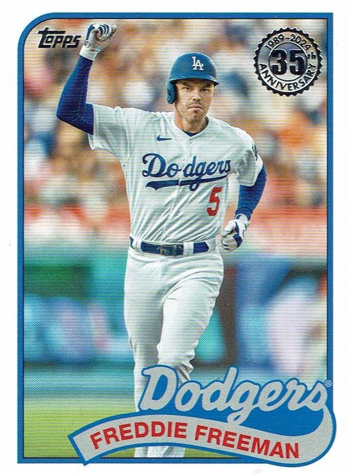 Freddie Freeman #89B-29 Baseball Cards 2024 Topps 1989