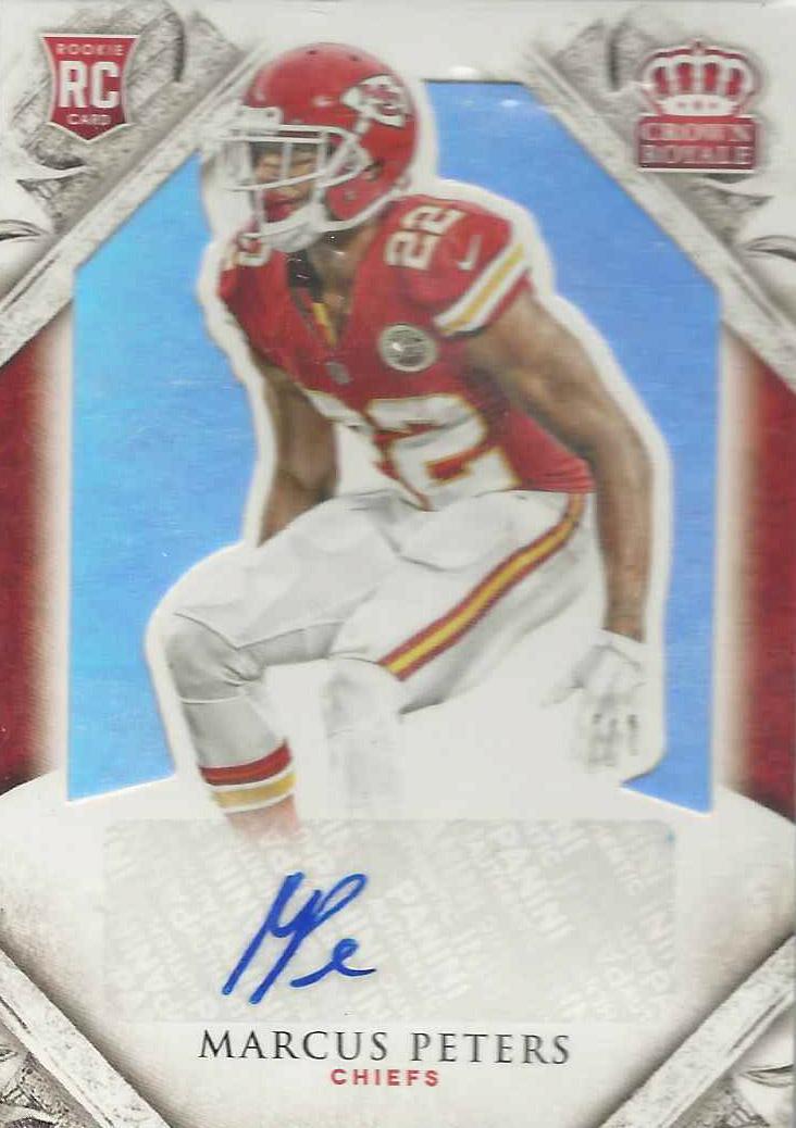 Marcus Peters #144 Football Cards 2015 Panini Crown Royale Rookie Signatures