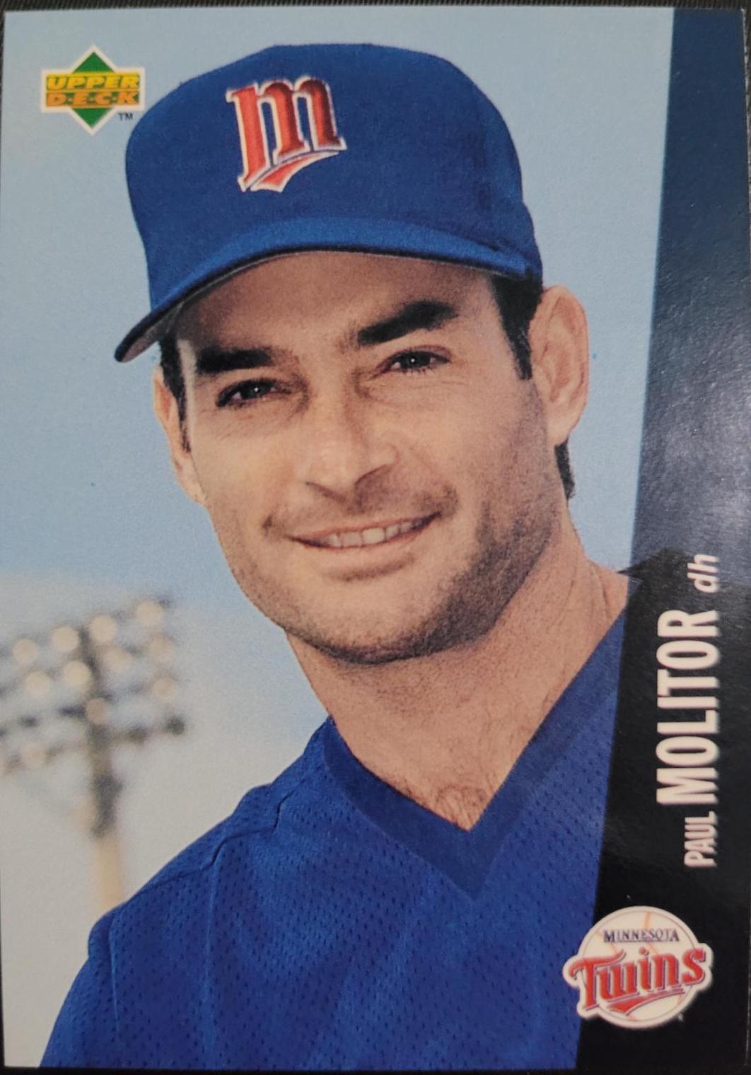 Paul Molitor #22 Baseball Cards 1996 Upper Deck Folz Vending Machine Minis