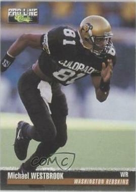 Michael Westbrook #98 Football Cards 1995 Pro Line