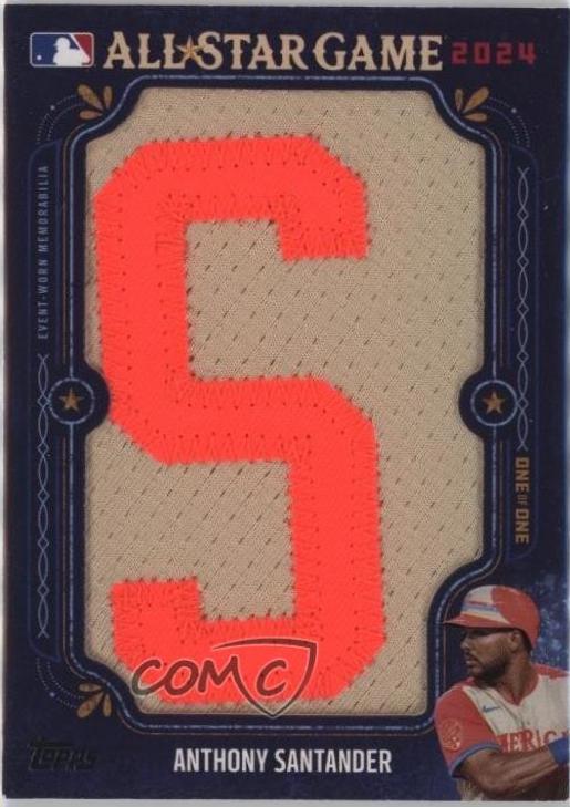Anthony Santander #ITN-AS 2025 Topps In The Name Relic Baseball