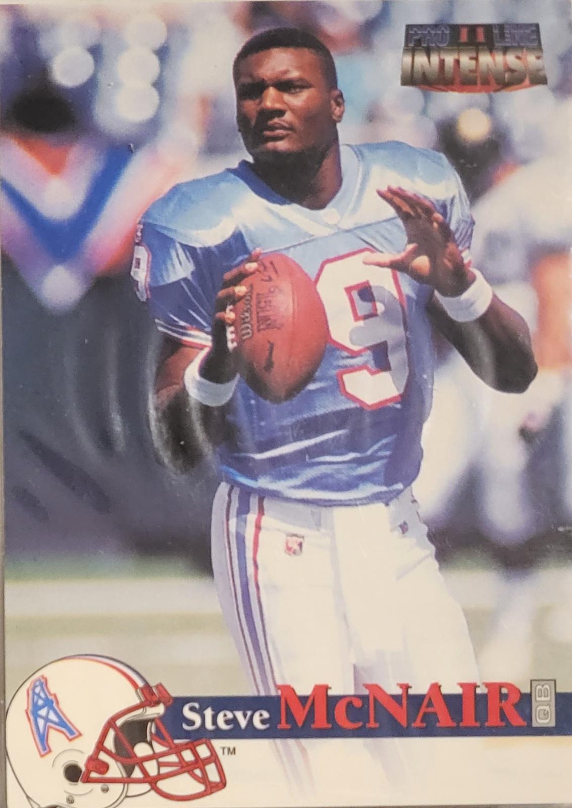 Steve McNair #4 Football Cards 1996 Pro Line II Intense