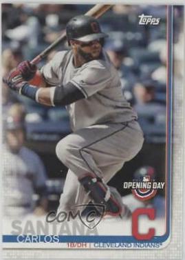 Carlos Santana #147 2019 Topps Opening Day Baseball