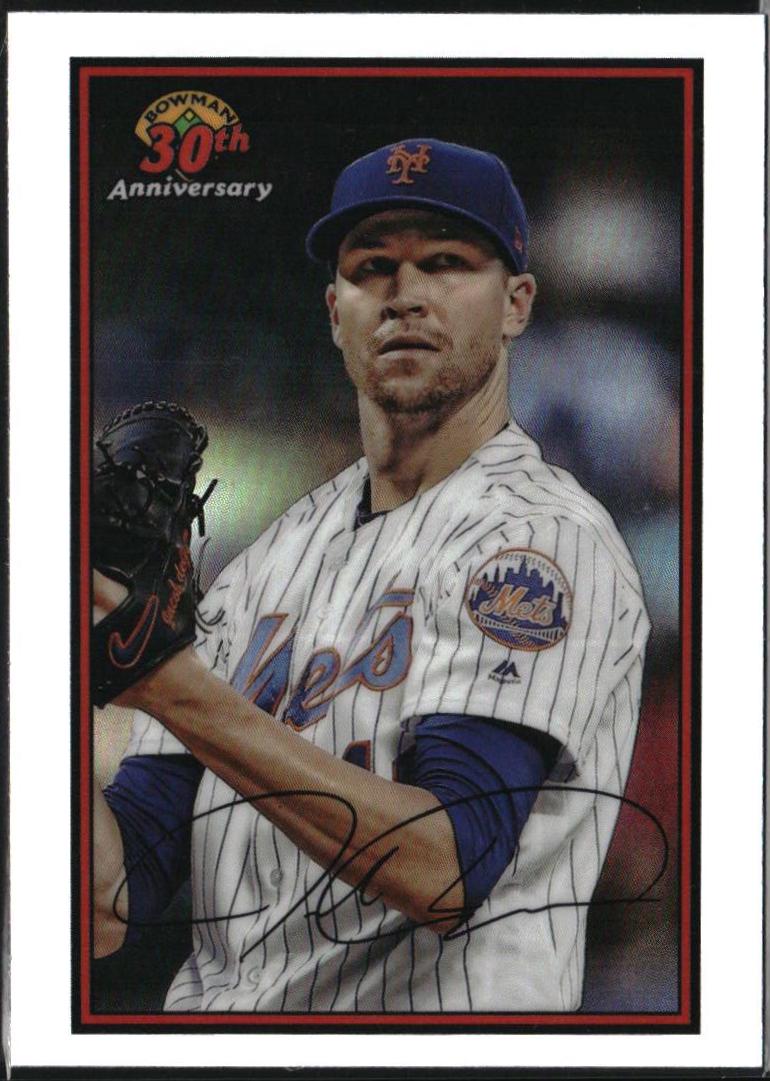 Jacob deGrom #B30-JD 2019 Bowman 30th Anniversary Baseball