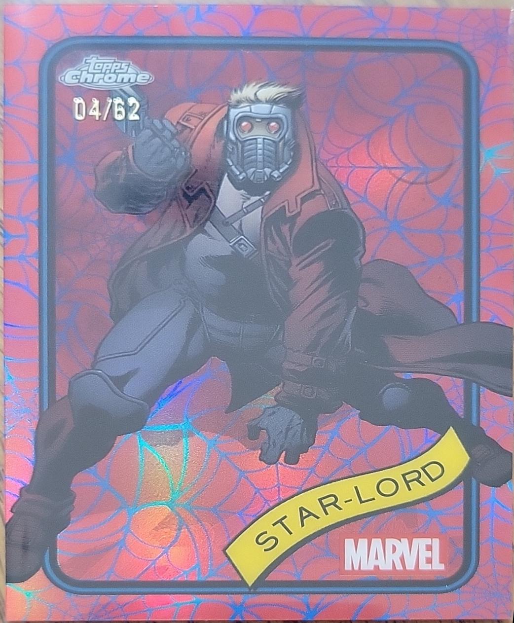 Star-Lord Blue & Red Spider Web Refractor