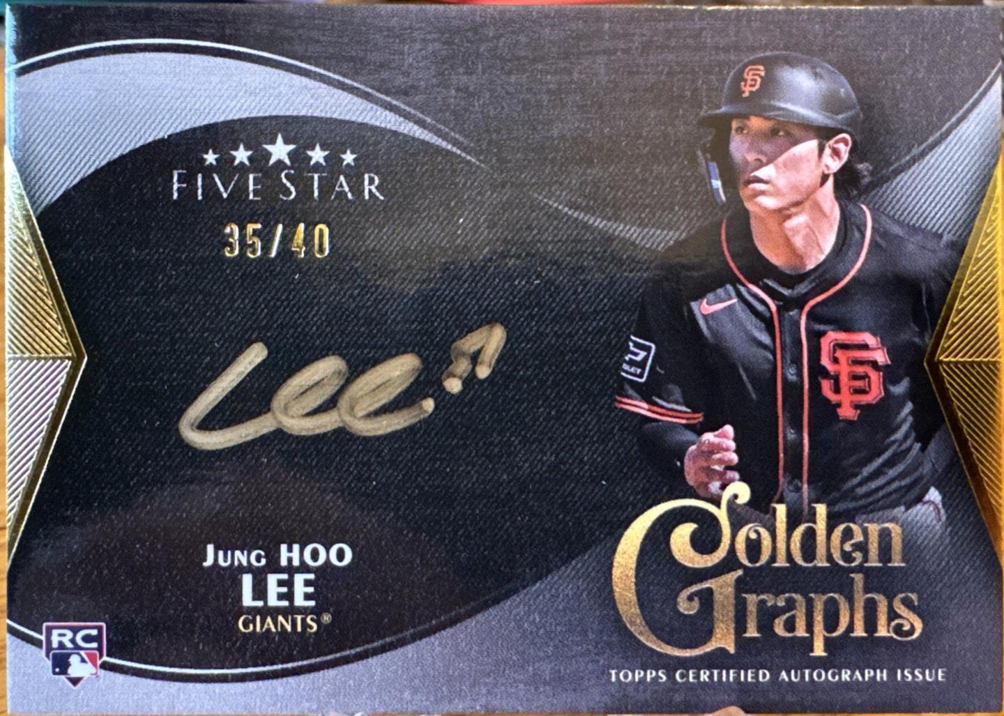 Jung Hoo Lee #GG-JL Baseball Cards 2024 Topps Five Star Golden Graph