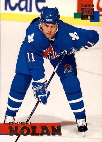 Owen Nolan #102 1994-95 Stadium Club Hockey