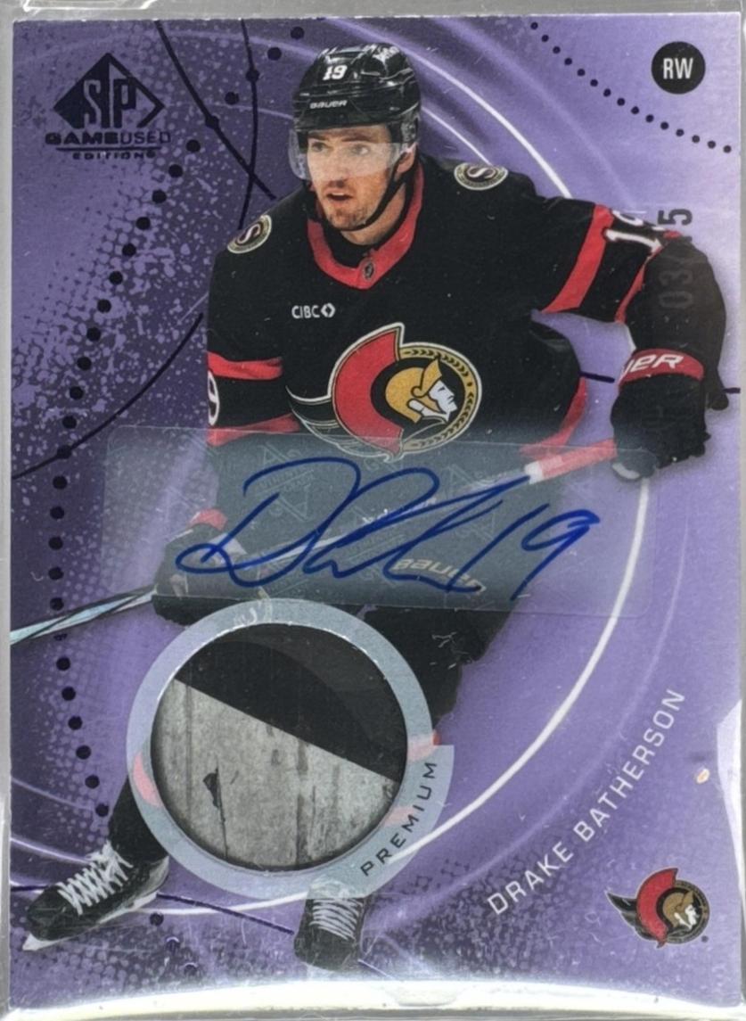 Drake Batherson [Purple Auto Premium Memorabilia] #182