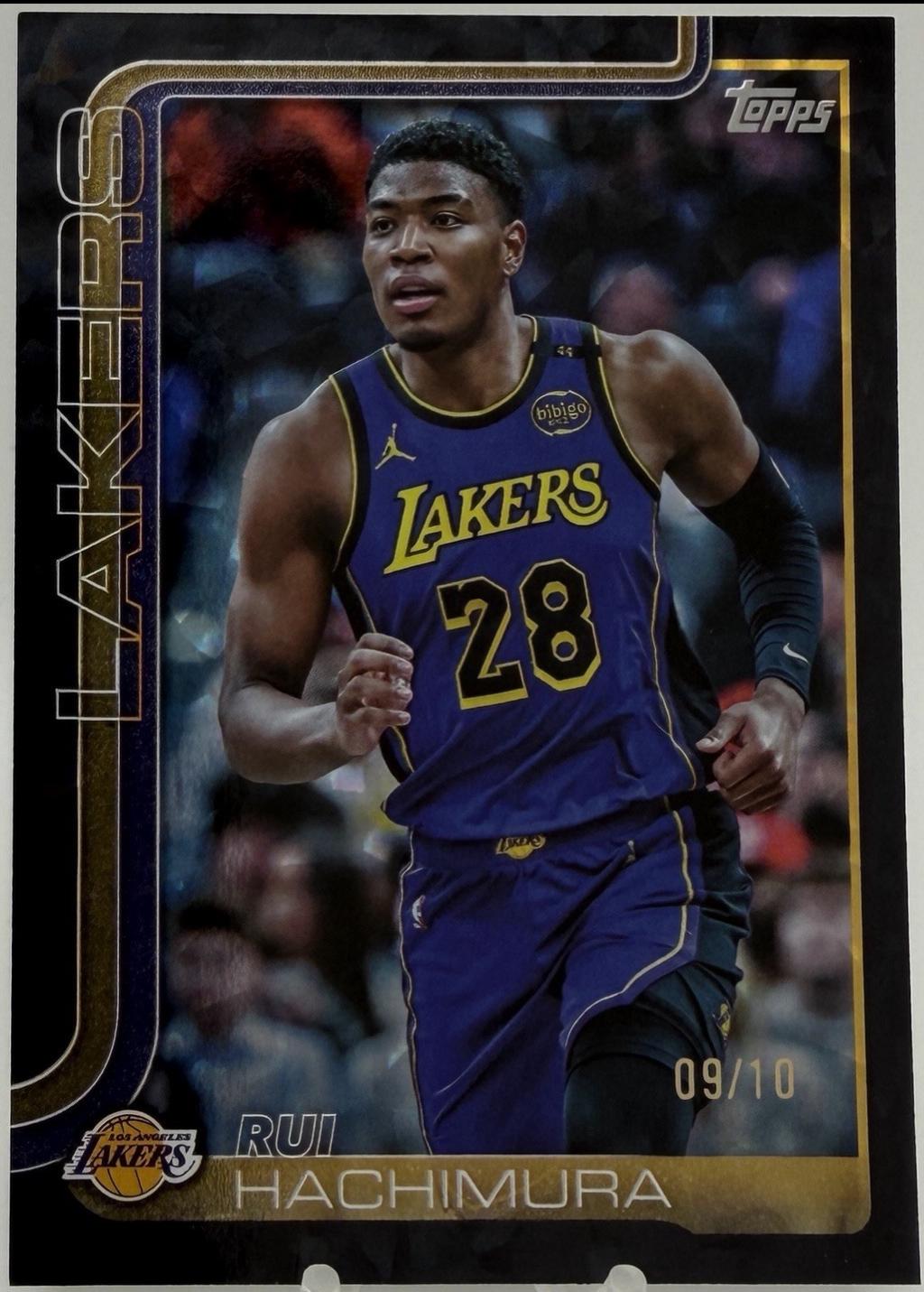 Rui Hachimura ボブルヘッドBLACK SAMURAI 2025 Rui Hachimura [Black Crackleboard] #154 Prices | 2025 Topps