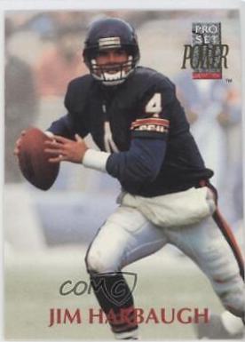 Jim Harbaugh #4 Football Cards 1992 Pro Set Power