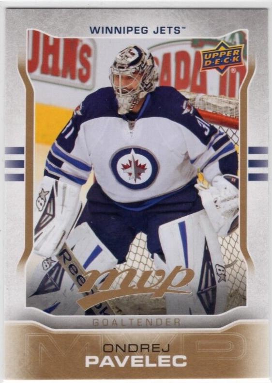 Ondrej Pavelec #92 Hockey Cards 2014 Upper Deck MVP