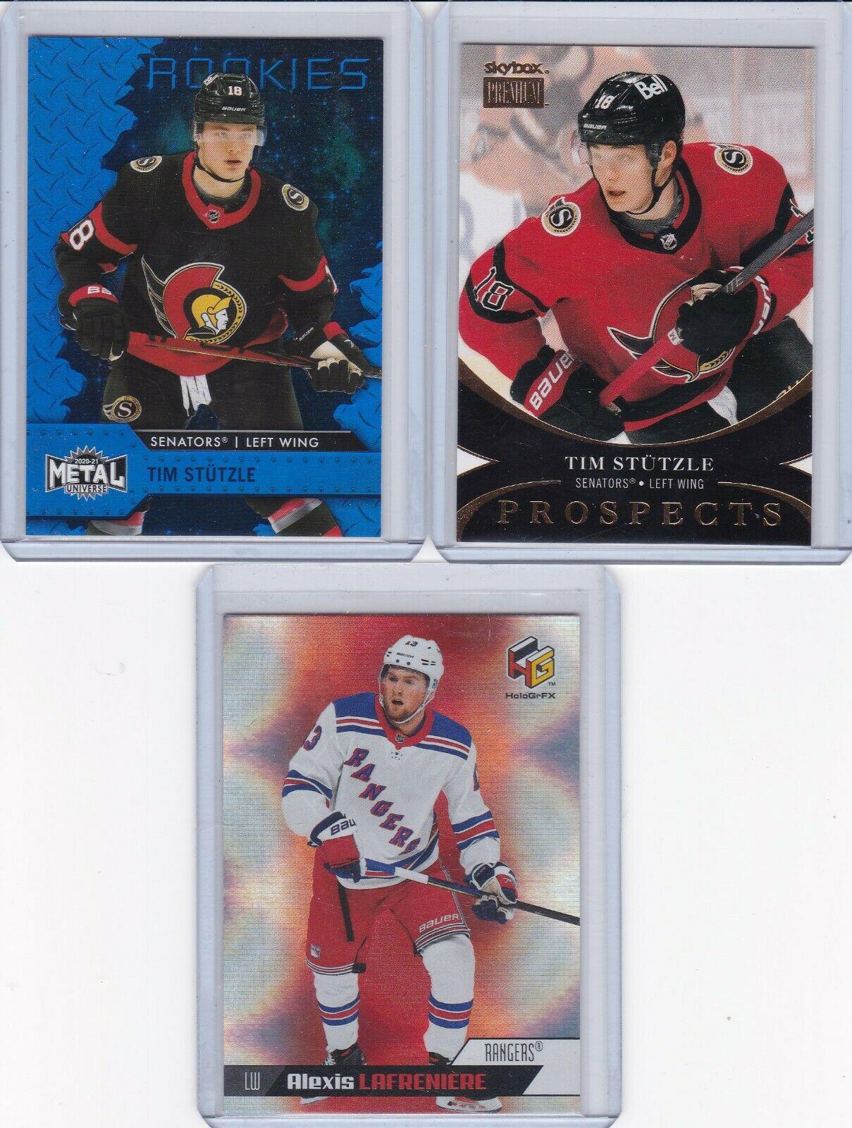 Tim Stutzle #140 Hockey Cards 2020 Skybox Metal Universe