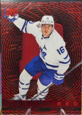 Mitch Marner #SR-19 Hockey Cards 2023 Upper Deck Seeing Red