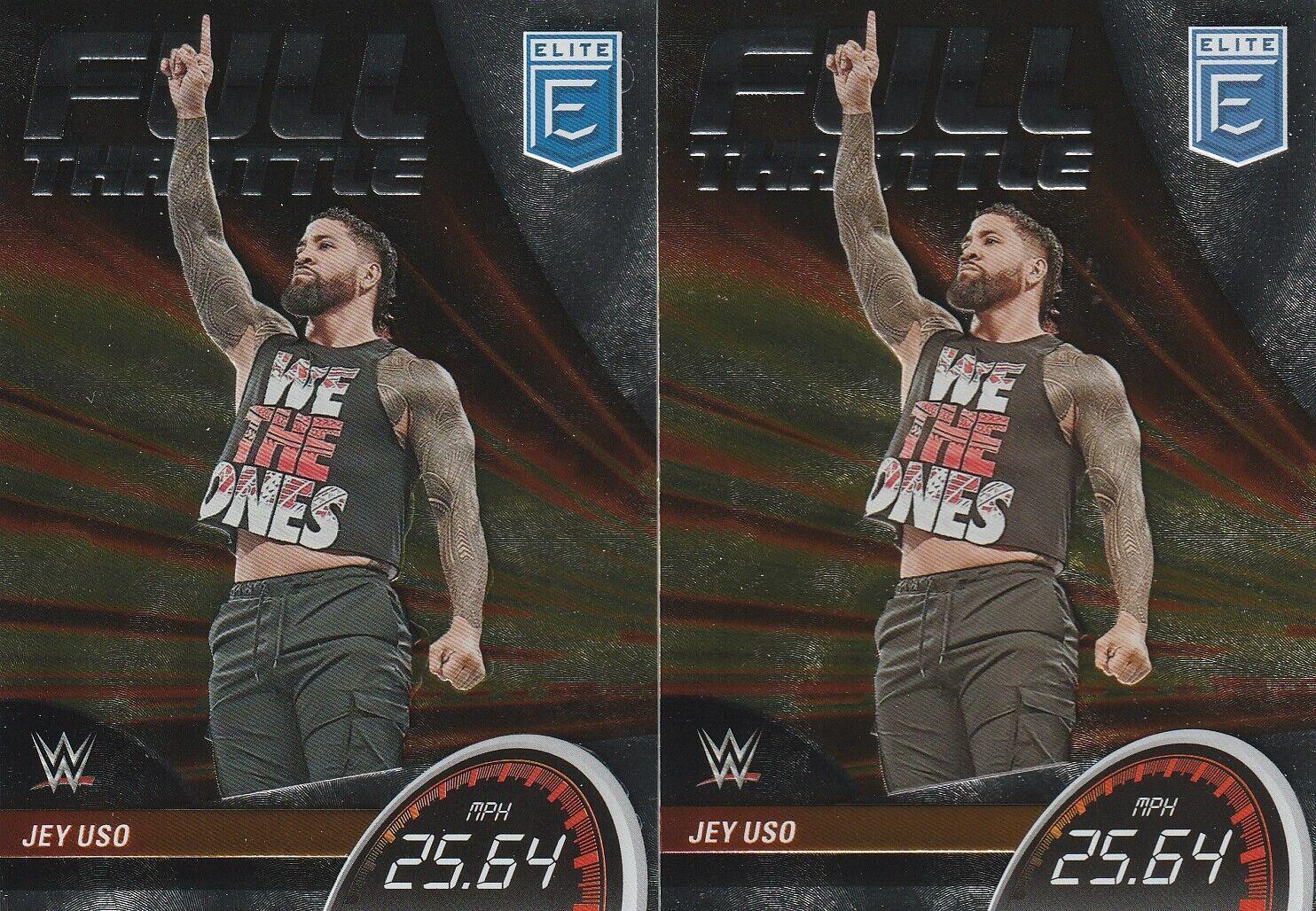 Jey Uso #7 Wrestling Cards 2023 Donruss Elite WWE Full Throttle